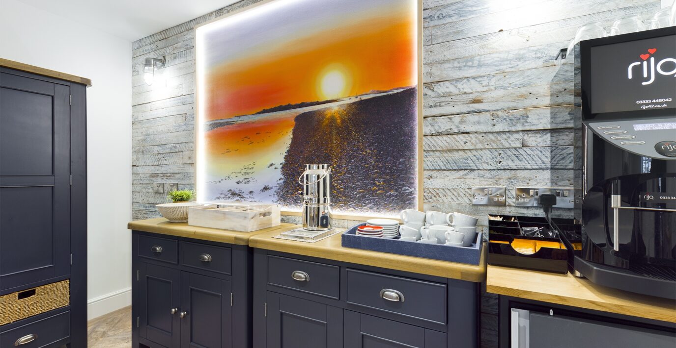 Dining room showing buffet area